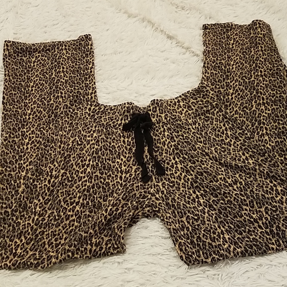 💚Cynthia Rowley Leopard Pajama Bottoms